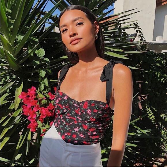 NWT For Love & Lemons Tainted Bustier Top - Picture 1 of 5